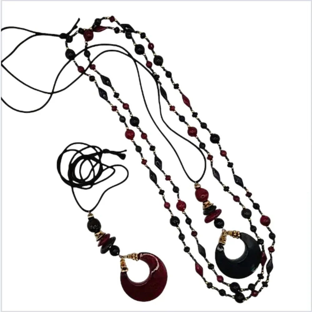 Necklaces  Set of 3  Mix 'n Match  Multicolor  Statement Jewelry